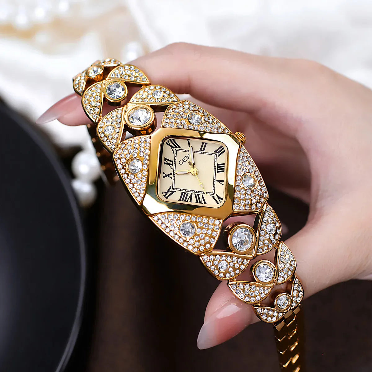 KissICON KissIcon Women Diamond Inlaid Luxury Watch - Waterproof