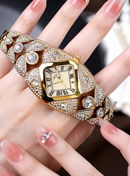 KissICON KissIcon Women Diamond Inlaid Luxury Watch - Waterproof