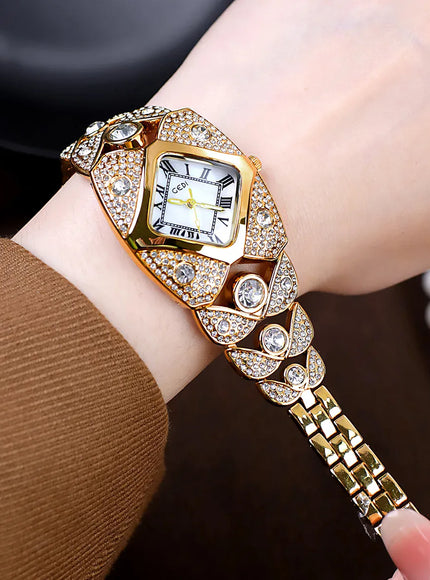 KissICON KissIcon Women Diamond Inlaid Luxury Watch - Waterproof