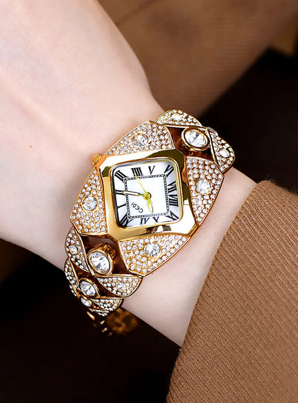 KissICON KissIcon Women Diamond Inlaid Luxury Watch - Waterproof