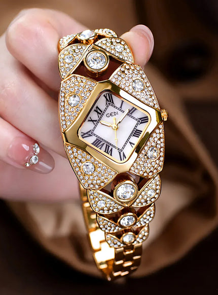 KissICON KissIcon Women Diamond Inlaid Luxury Watch - Waterproof
