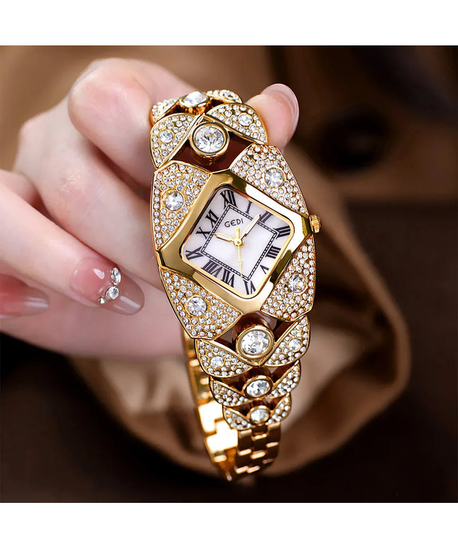 KissICON KissIcon Women Diamond Inlaid Luxury Watch - Waterproof