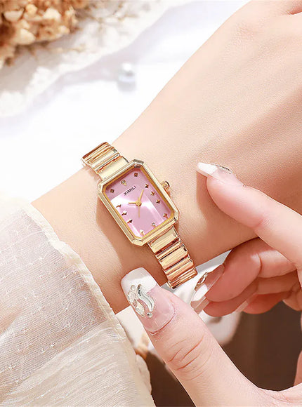 KissICON KissIcon Women Gold Square Watch - Stainless Steel