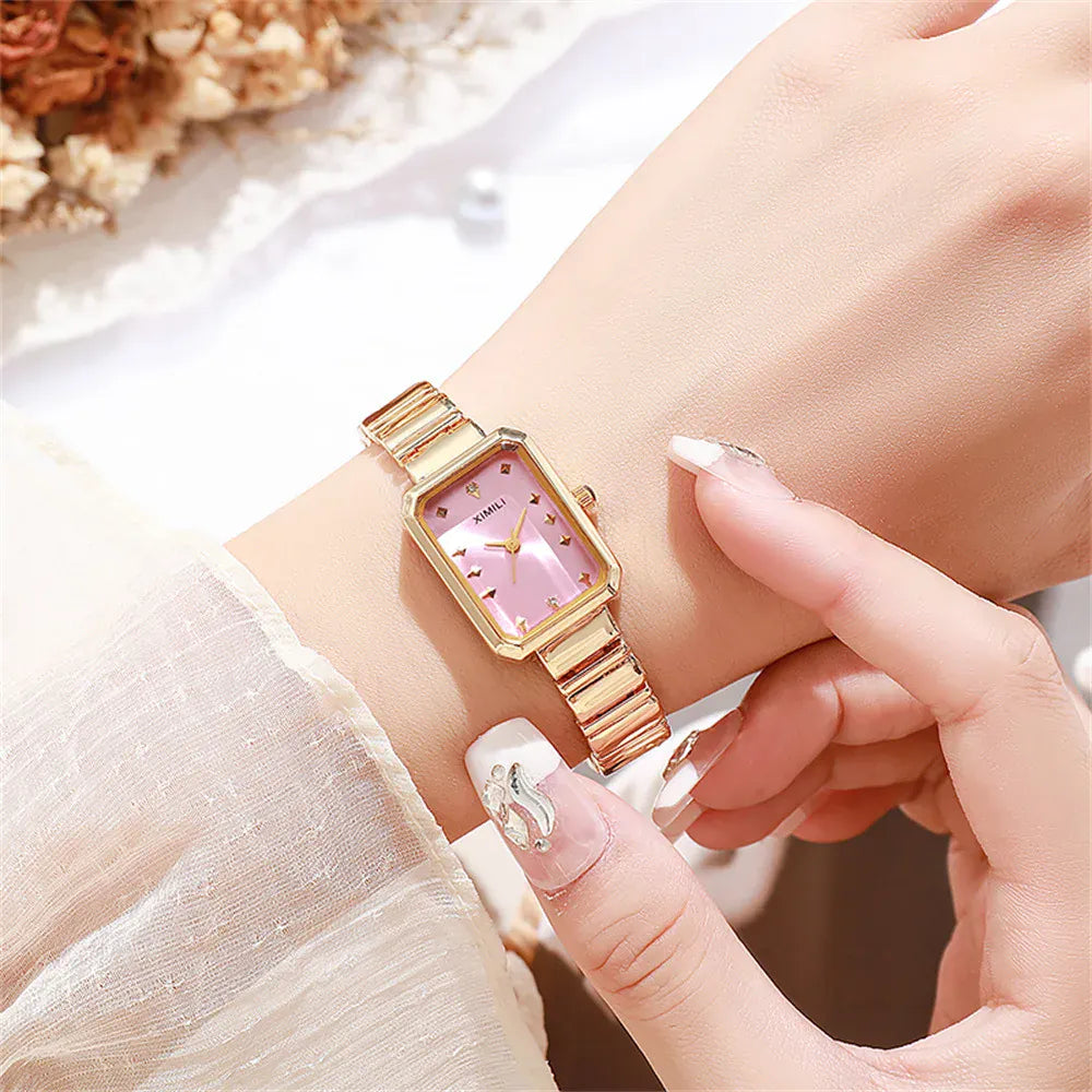 KissICON KissIcon Women Gold Square Watch - Stainless Steel
