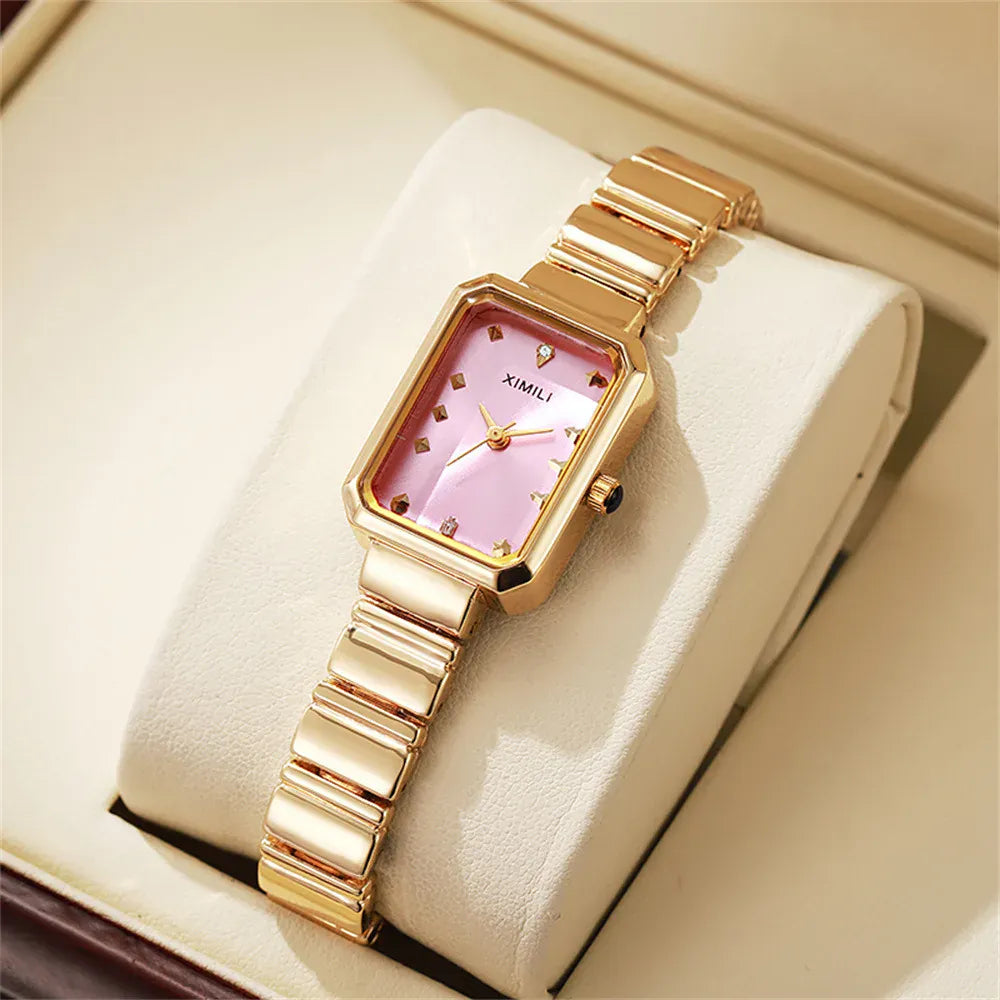 KissICON KissIcon Women Gold Square Watch - Stainless Steel