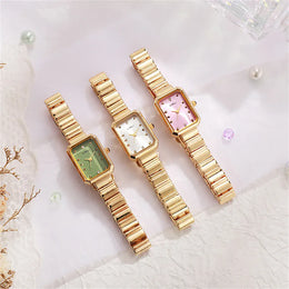 KissICON KissIcon Women Gold Square Watch - Stainless Steel
