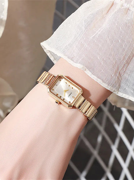 KissICON KissIcon Women Gold Square Watch - Stainless Steel