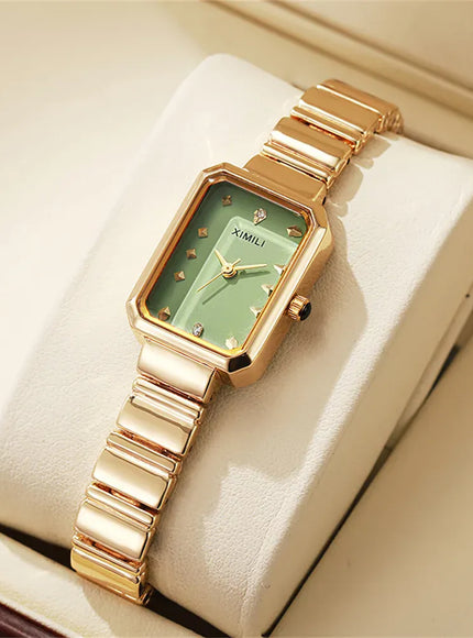 KissICON KissIcon Women Gold Square Watch - Stainless Steel