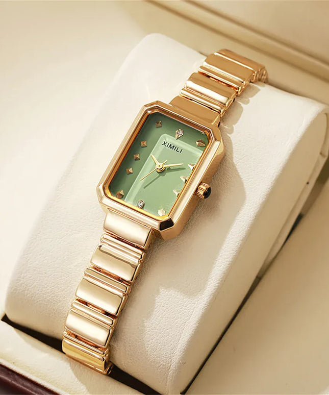 KissICON KissIcon Women Gold Square Watch - Stainless Steel