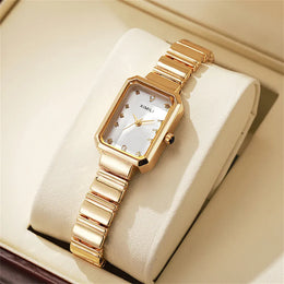 KissICON KissIcon Women Gold Square Watch - Stainless Steel