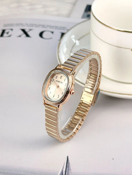 KissICON KissIcon Women Oval Gold Minimalist Watch - Steel