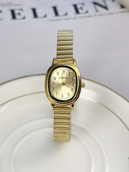 KissICON KissIcon Women Oval Gold Minimalist Watch - Steel