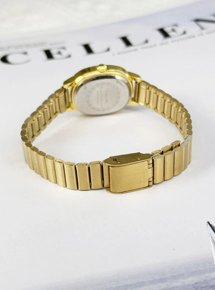 KissICON KissIcon Women Oval Gold Minimalist Watch - Steel