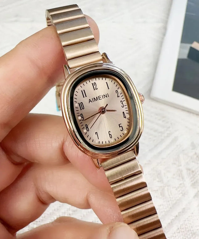 KissICON KissIcon Women Oval Gold Minimalist Watch - Steel