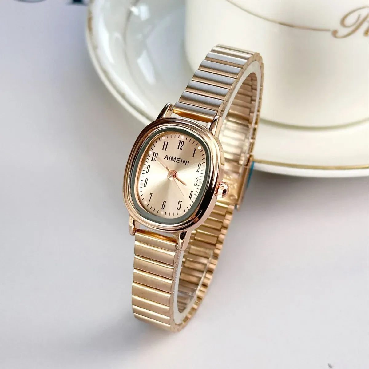 KissICON KissIcon Women Oval Gold Minimalist Watch - Steel