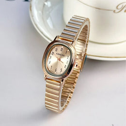 KissICON KissIcon Women Oval Gold Minimalist Watch - Steel