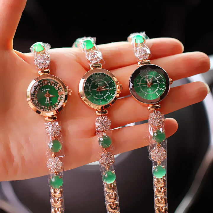 KissIcon Women's Luminous Green Quartz Watch - Waterproof