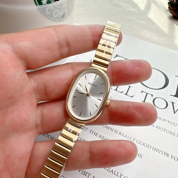 KissIcon Women's Watch Oval Dial Quartz Wristwatch -