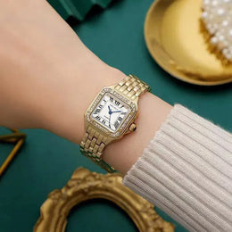 KissICON [KissIcon] Women Watch Gold Steel Quartz Watch -