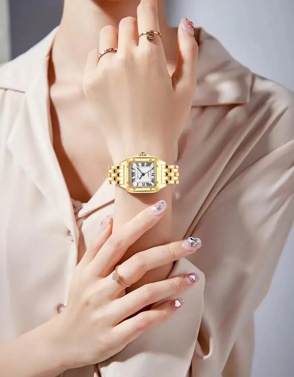 KissICON [KissIcon] Women Watch Gold Steel Quartz Watch -