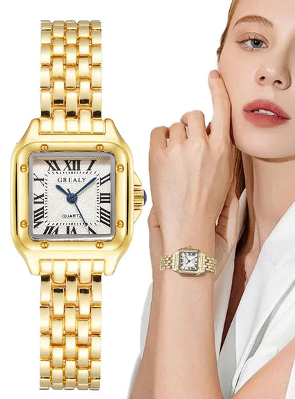 KissICON [KissIcon] Women Watch Gold Steel Quartz Watch -