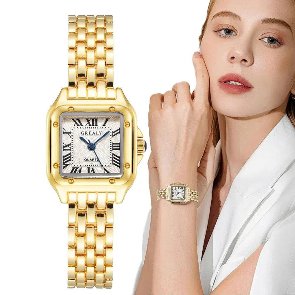 KissICON [KissIcon] Women Watch Gold Steel Quartz Watch -