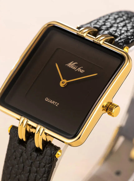 KissICON KissIcon Women Watch - Wine Red Square Waterproof
