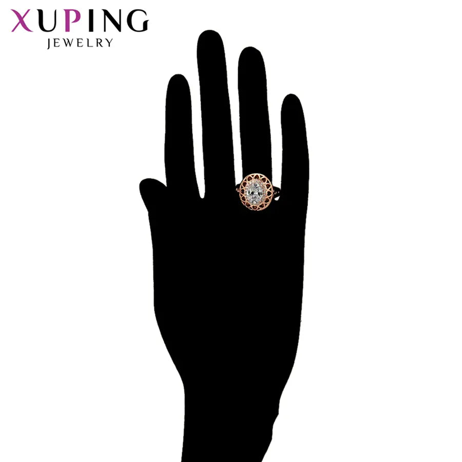 KissICON Kissicon Xuping Engagement Ring – Rose Gold Plated