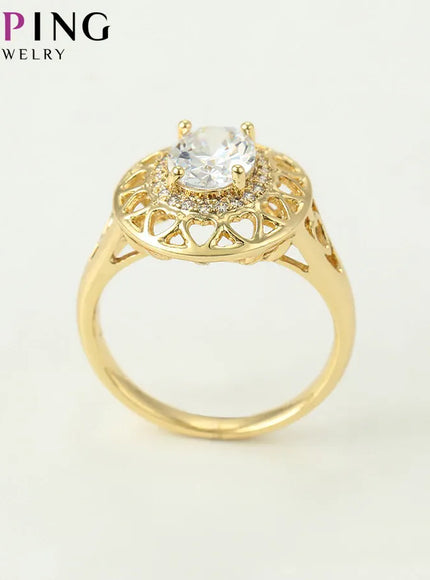 KissICON Kissicon Xuping Engagement Ring – Rose Gold Plated