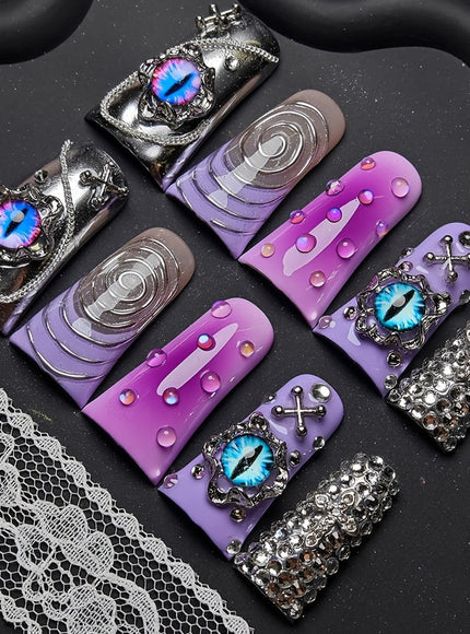 KissICON KissIcon Y2K Duckbill PressOn Nails Set - Glitter