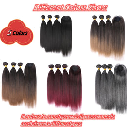 KissICON KissIcon Yaki Straight Extensions Closure - Heat Resistant