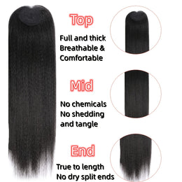 KissICON KissIcon Yaki Straight Extensions Closure - Heat Resistant
