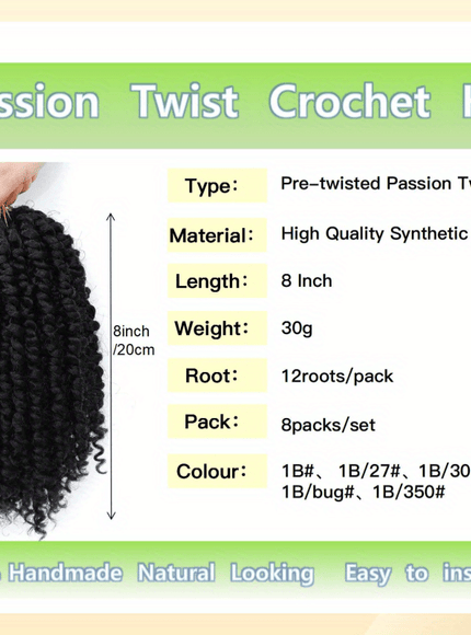 KissICON Kissicon Yorostar 8 Crochet Hair Extensions