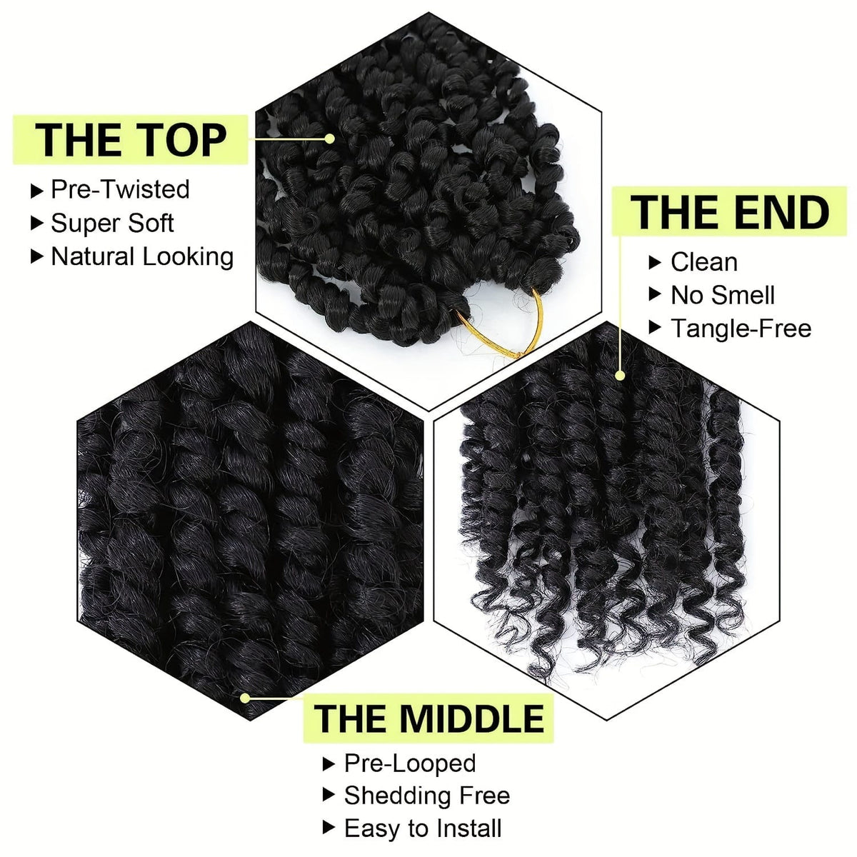 KissICON Kissicon Yorostar 8 Crochet Hair Extensions