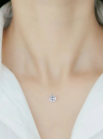 KissICON Kissicon Zircon Necklace – Clear Pendant Shine