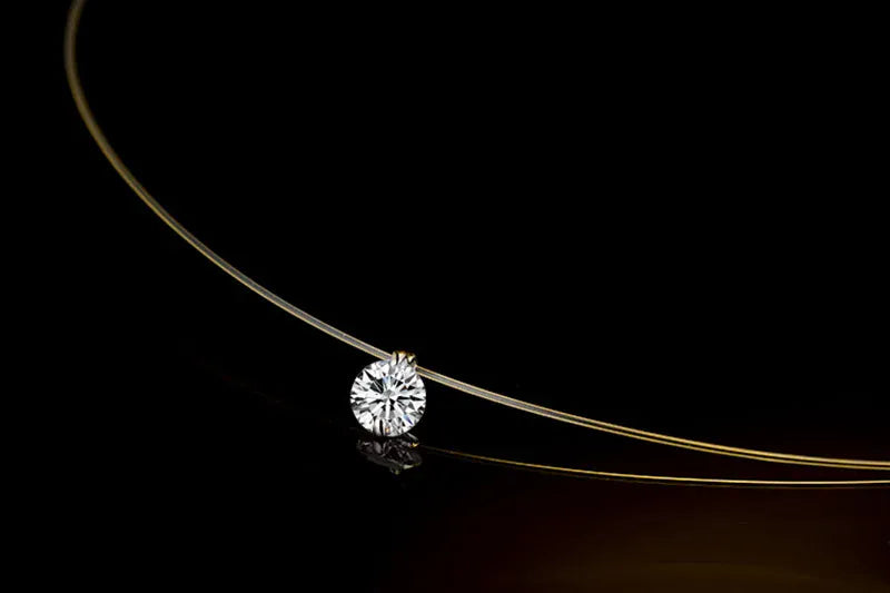 KissICON Kissicon Zircon Necklace – Clear Pendant Shine