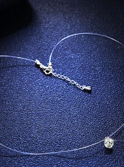 KissICON Kissicon Zircon Necklace – Clear Pendant Shine