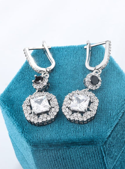 KissICON KissIcon Zircon Tassel Earrings Sterling 925 - Lightweight