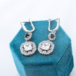 KissICON KissIcon Zircon Tassel Earrings Sterling 925 - Lightweight