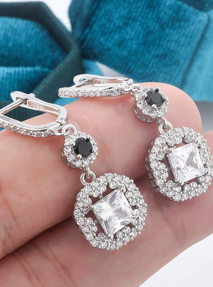 KissICON KissIcon Zircon Tassel Earrings Sterling 925 - Lightweight