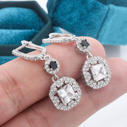 KissICON KissIcon Zircon Tassel Earrings Sterling 925 - Lightweight