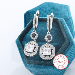 KissICON KissIcon Zircon Tassel Earrings Sterling 925 - Lightweight