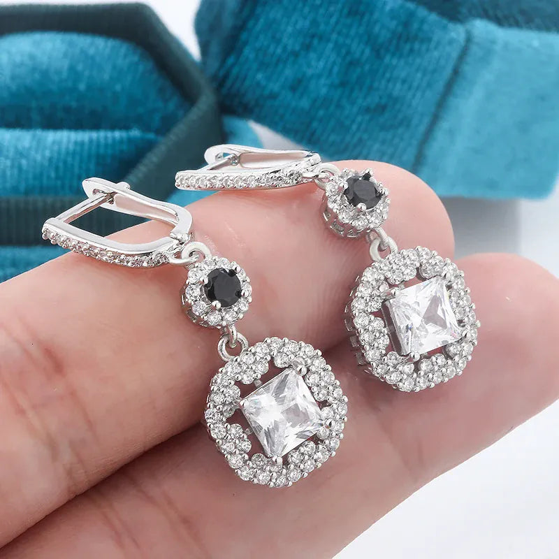 KissICON KissIcon Zircon Tassel Earrings Sterling 925 - Lightweight