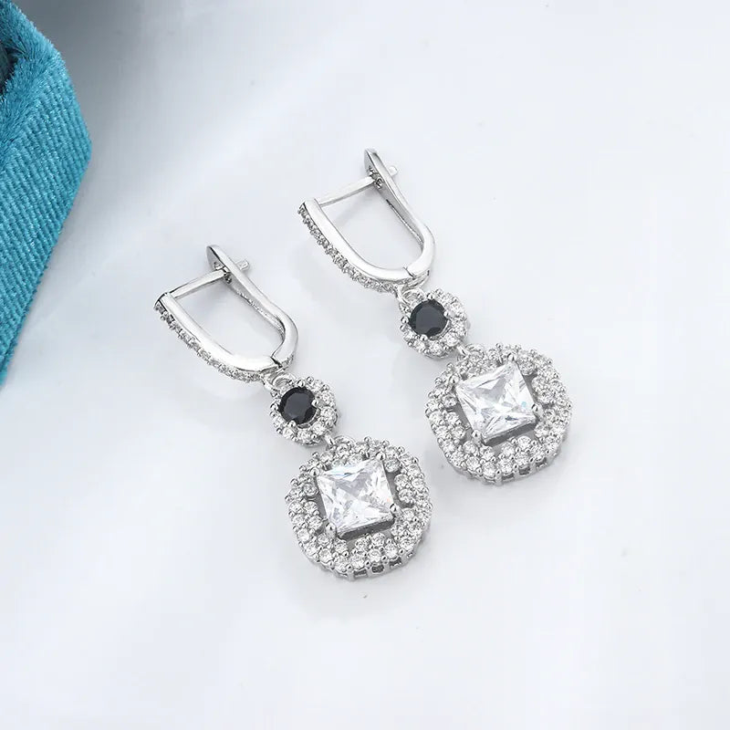 KissICON KissIcon Zircon Tassel Earrings Sterling 925 - Lightweight