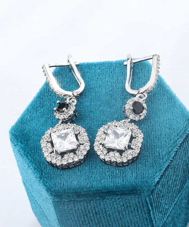 KissICON KissIcon Zircon Tassel Earrings Sterling 925 - Lightweight