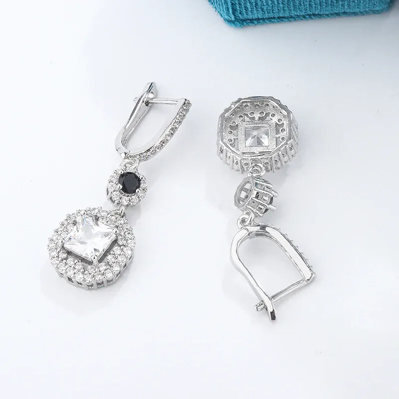 KissICON KissIcon Zircon Tassel Earrings Sterling 925 - Lightweight