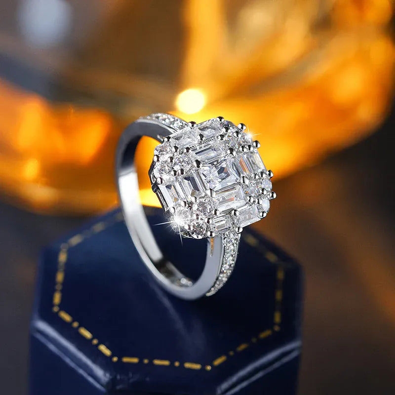 KissICON KissIcon Zirconia Ring For Women - Minimalist 925 Silver