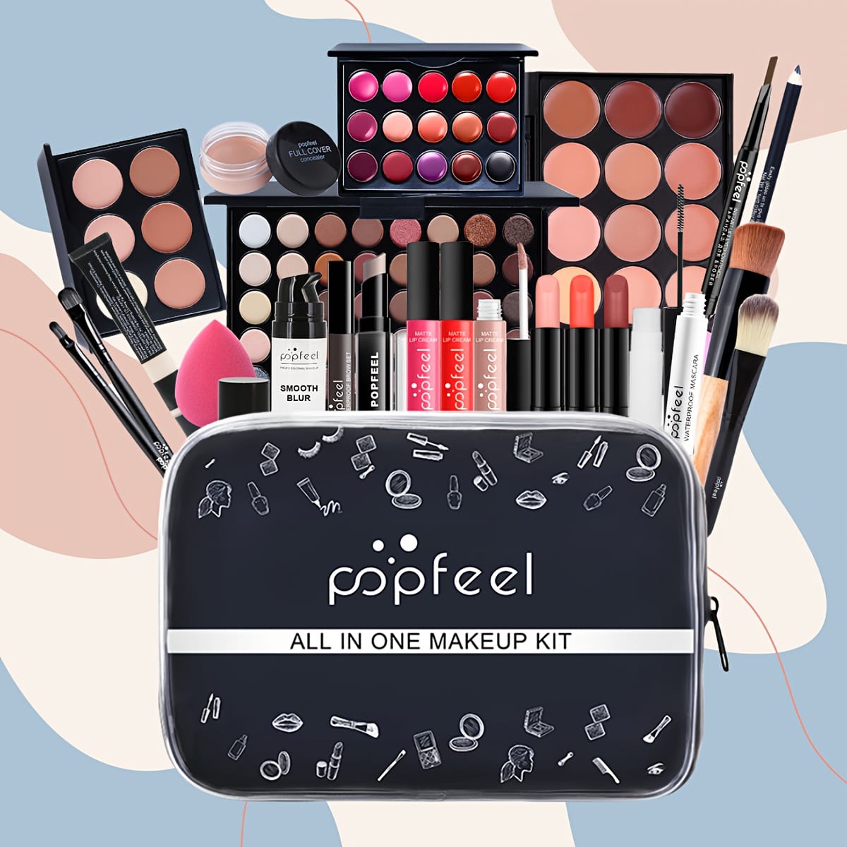 KissICON KIT003 Popfeel Allinone Travel Makeup Kit