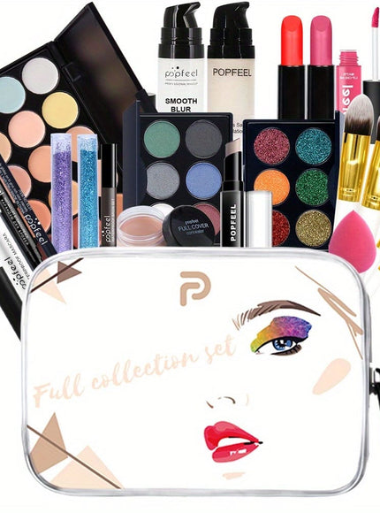 KissICON KIT003C Popfeel 24pc Makeup Set – Perfect Beginner Holiday
