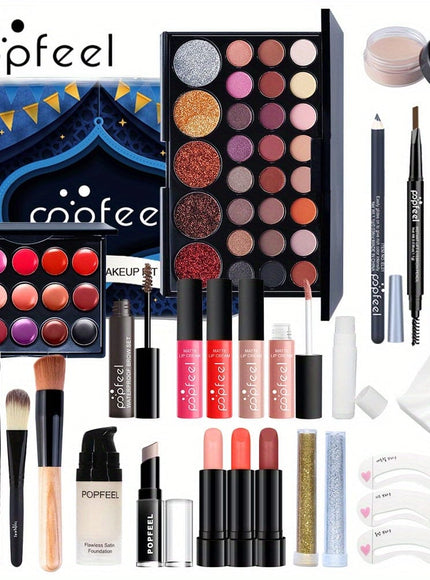 KissICON KIT004K Popfeel 27pc Glamorous Makeup Kit Elegant